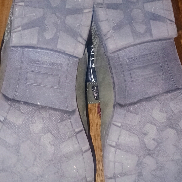 Nautica Olive and Burgundy Hiking Boots